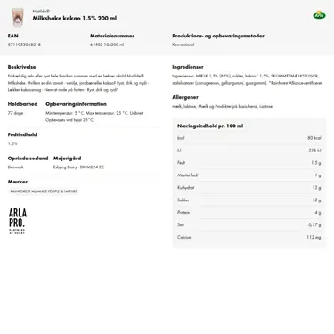 Download produktinformation