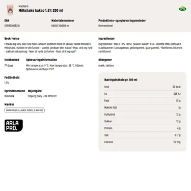 Download produktinformation
