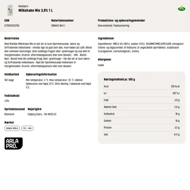 Download produktinformation