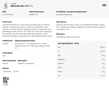 Download produktinformation