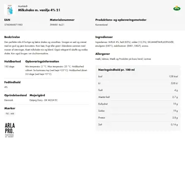 Download produktinformation