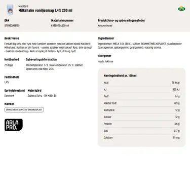 Download produktinformation
