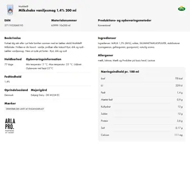 Download produktinformation