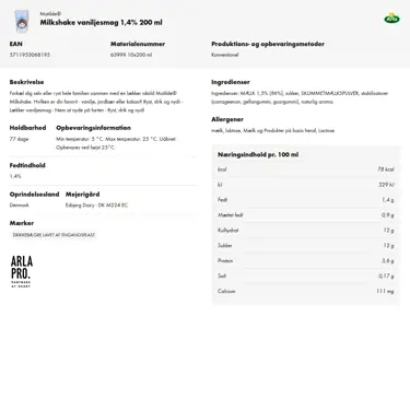 Download produktinformation