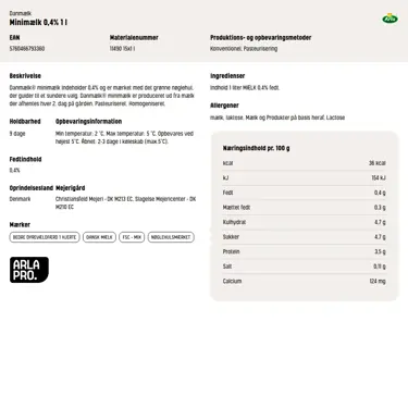 Download produktinformation