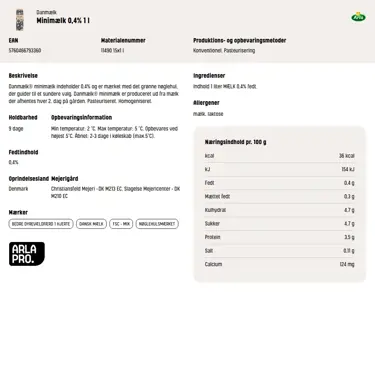 Download produktinformation