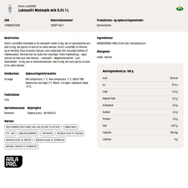Download produktinformation