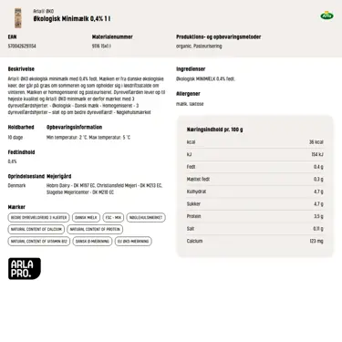 Download produktinformation