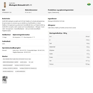 Download produktinformation