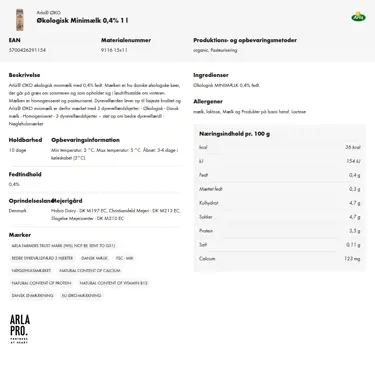 Download produktinformation