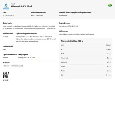 Download produktinformation