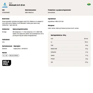 Download produktinformation