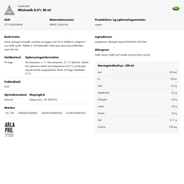 Download produktinformation