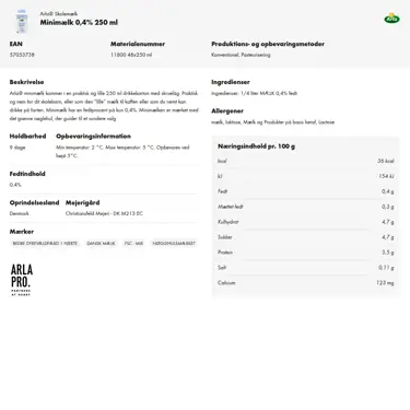 Download produktinformation