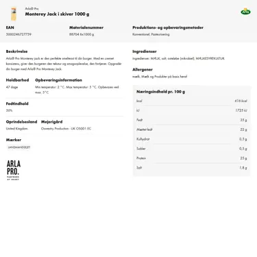 Download produktinformation