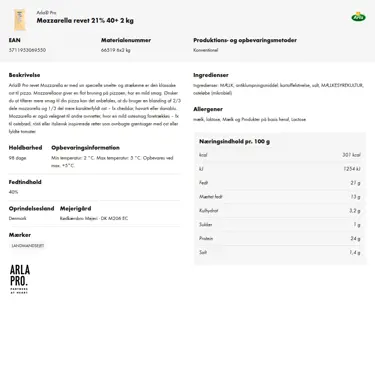 Download produktinformation