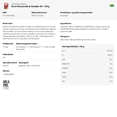 Download produktinformation