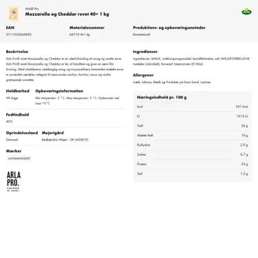 Download produktinformation