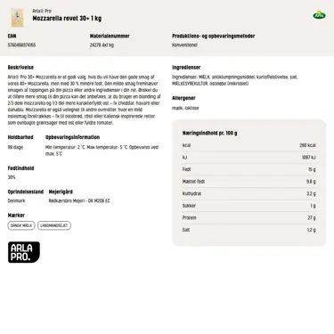 Download produktinformation