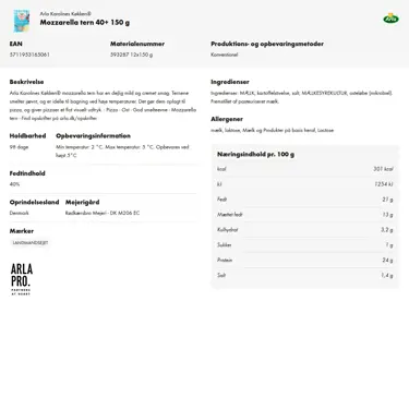 Download produktinformation