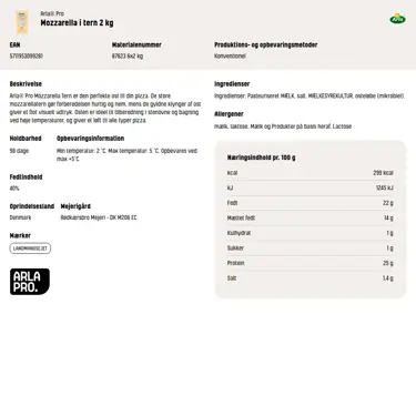 Download produktinformation