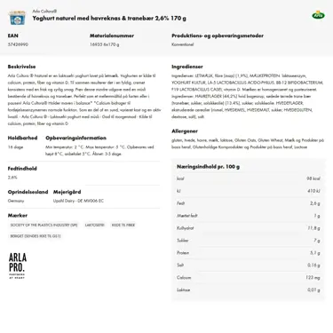 Download produktinformation