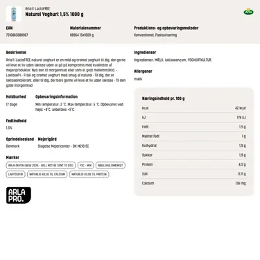 Download produktinformation