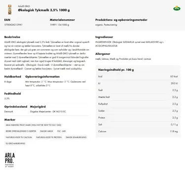 Download produktinformation