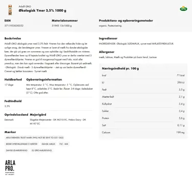 Download produktinformation