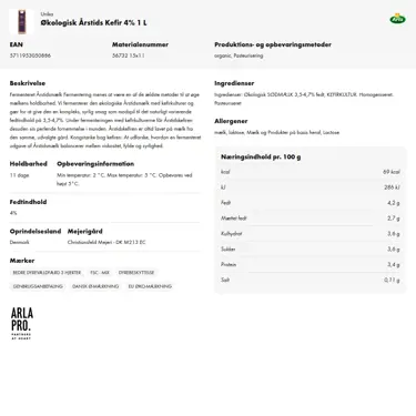 Download produktinformation