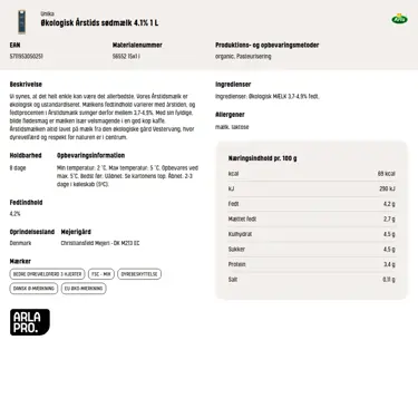Download produktinformation