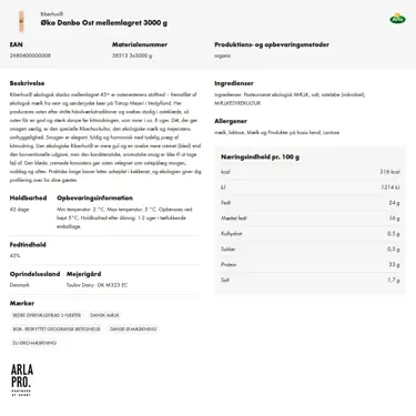 Download produktinformation