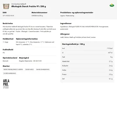 Download produktinformation
