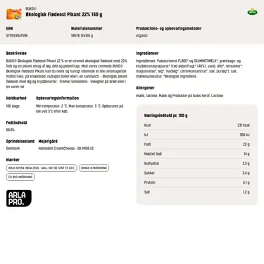 Download produktinformation