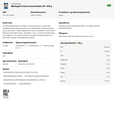 Download produktinformation