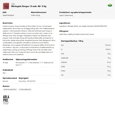 Download produktinformation