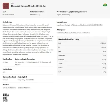 Download produktinformation