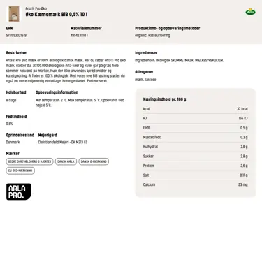 Download produktinformation