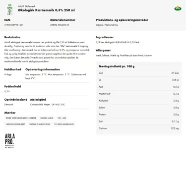 Download produktinformation