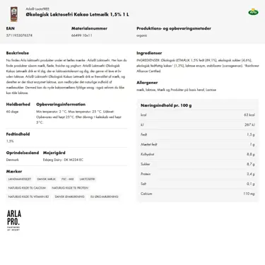 Download produktinformation