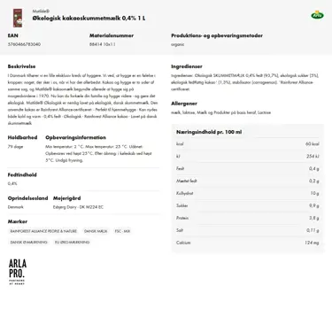 Download produktinformation