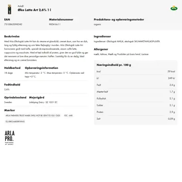 Download produktinformation