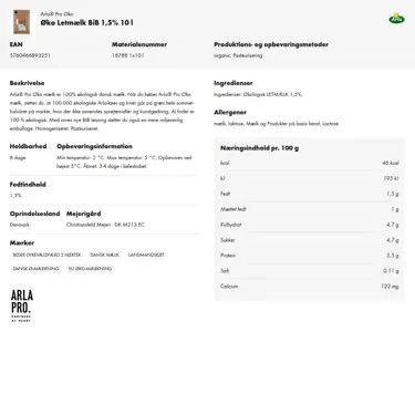 Download produktinformation