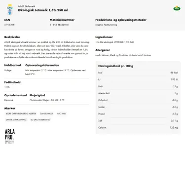 Download produktinformation