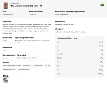 Download produktinformation