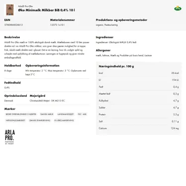 Download produktinformation