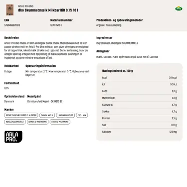 Download produktinformation