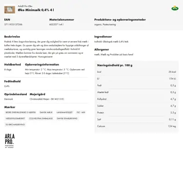Download produktinformation