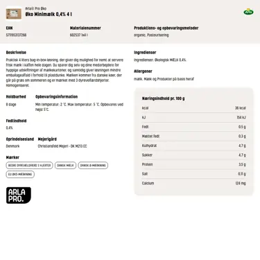Download produktinformation