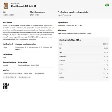 Download produktinformation